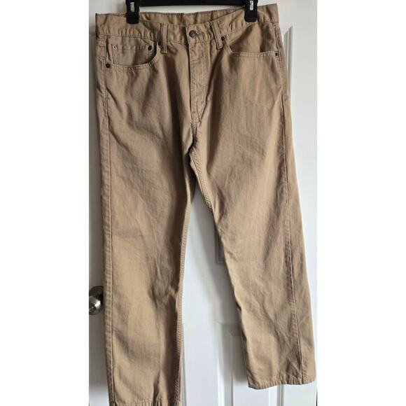 Vintage LEVI STRAUSS & CO. Khaki Straight Leg Grunge Jeans 34W 30L - Picture 4 of 9